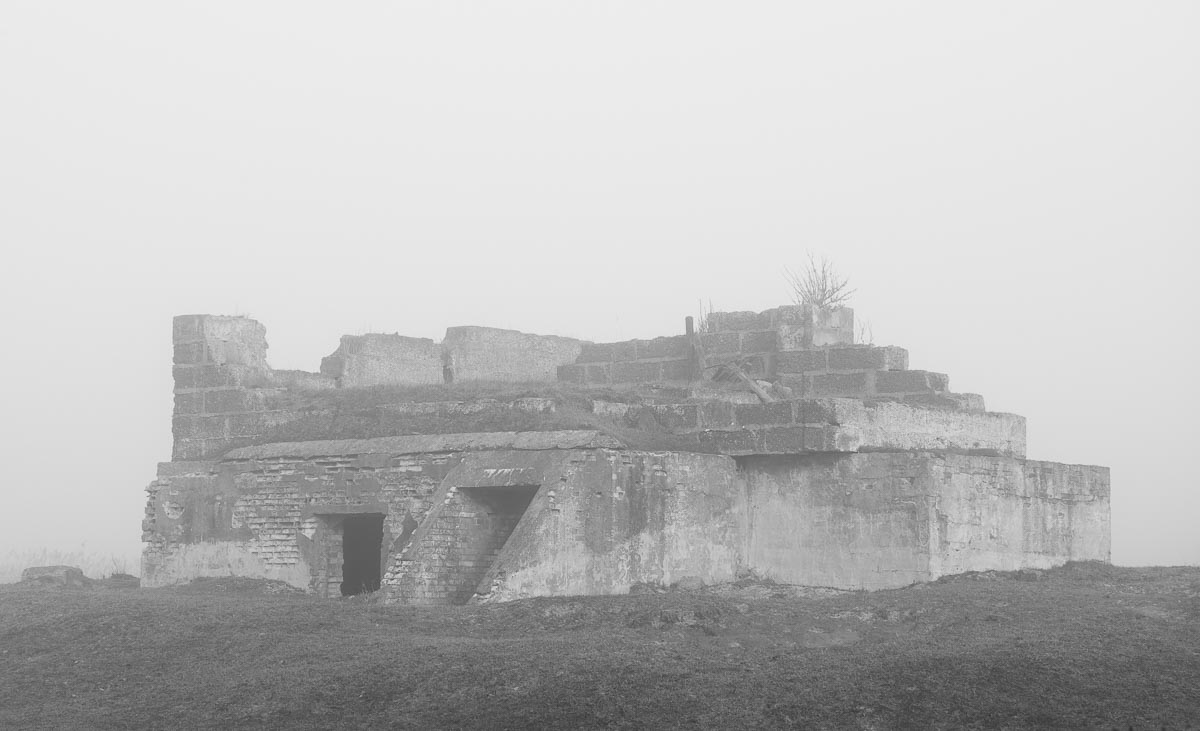 Luchtfoto van het historische vliegveldterrein